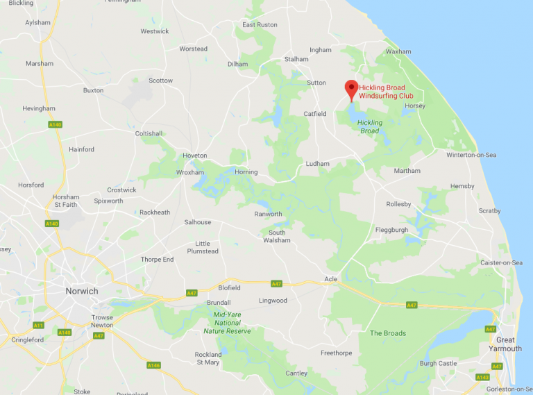Directions Hickling Windsurfing Club
